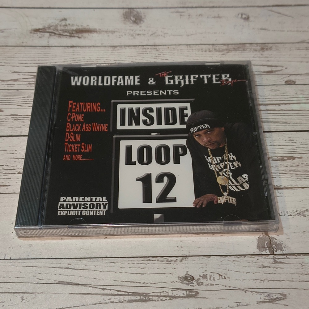 Worldfame‎ & The Grifter Inside Loop 12 CD 2003 Grifter Records Texas Rap SEALED
